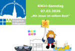 Flyer zum KiKiRi-Samstag: „Mit Jesus im selben Boot“, 07.03.2026.